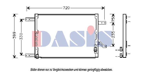 AKS DASIS Конденсатор, кондиционер 012290N